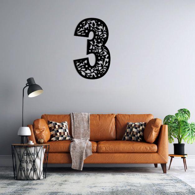 دیوارکوب ماهوت طرح عدد 3
